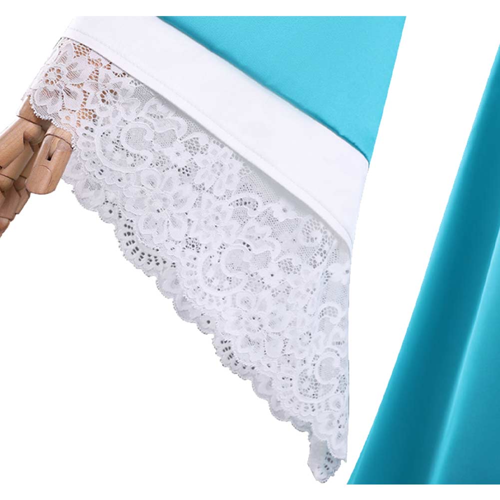 Super Mario Kinder Mädchen Blau Kleid Rosalina-Cosplay-Kostüm für Halloween, Karneval und Partys