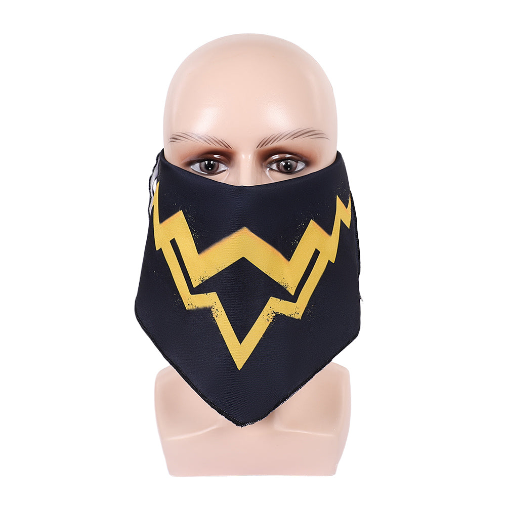 Super Mario schwarz Bowser Jr. Cosplay-Maske Halloween Karnevalskostüm-Accessoires