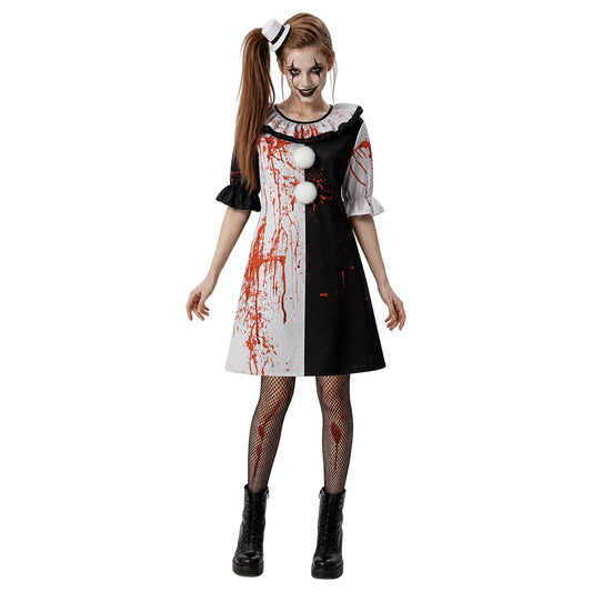 Terrifier Art The Clown Damen Kostüm für Halloween Karneval Mottoparty