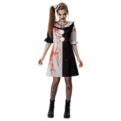 Terrifier Art The Clown Damen Kostüm für Halloween Karneval Mottoparty