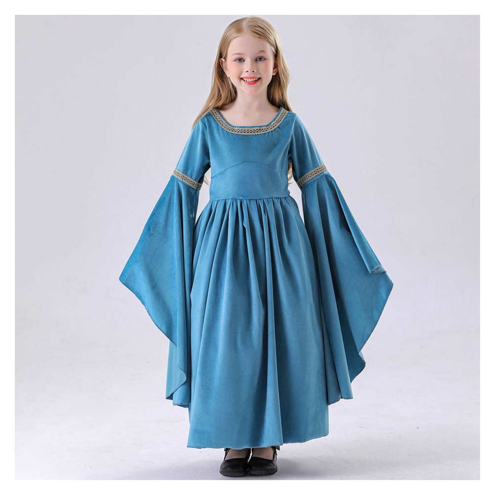 The Lord of the Rings Kinder Mädchen Arwen Cosplay Kostüm Halloween Karneval Party Anzug