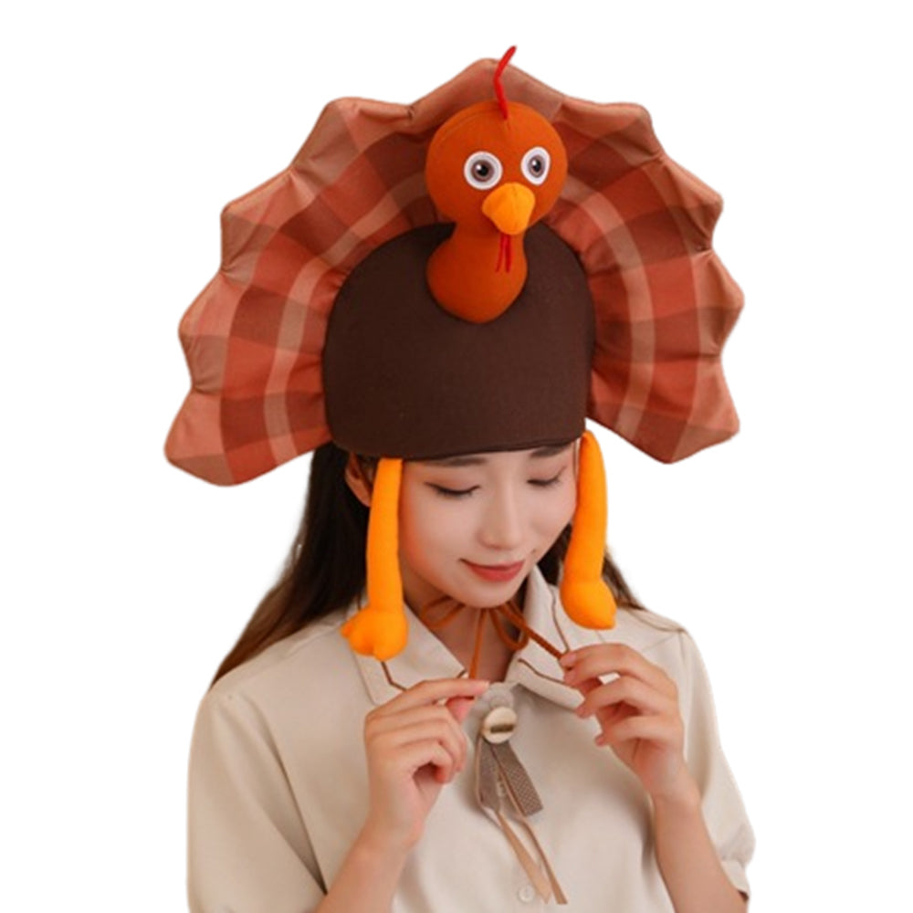 Truthahn-Cosplay-Hut – Halloween- und Karnevalskostüm-Accessoires