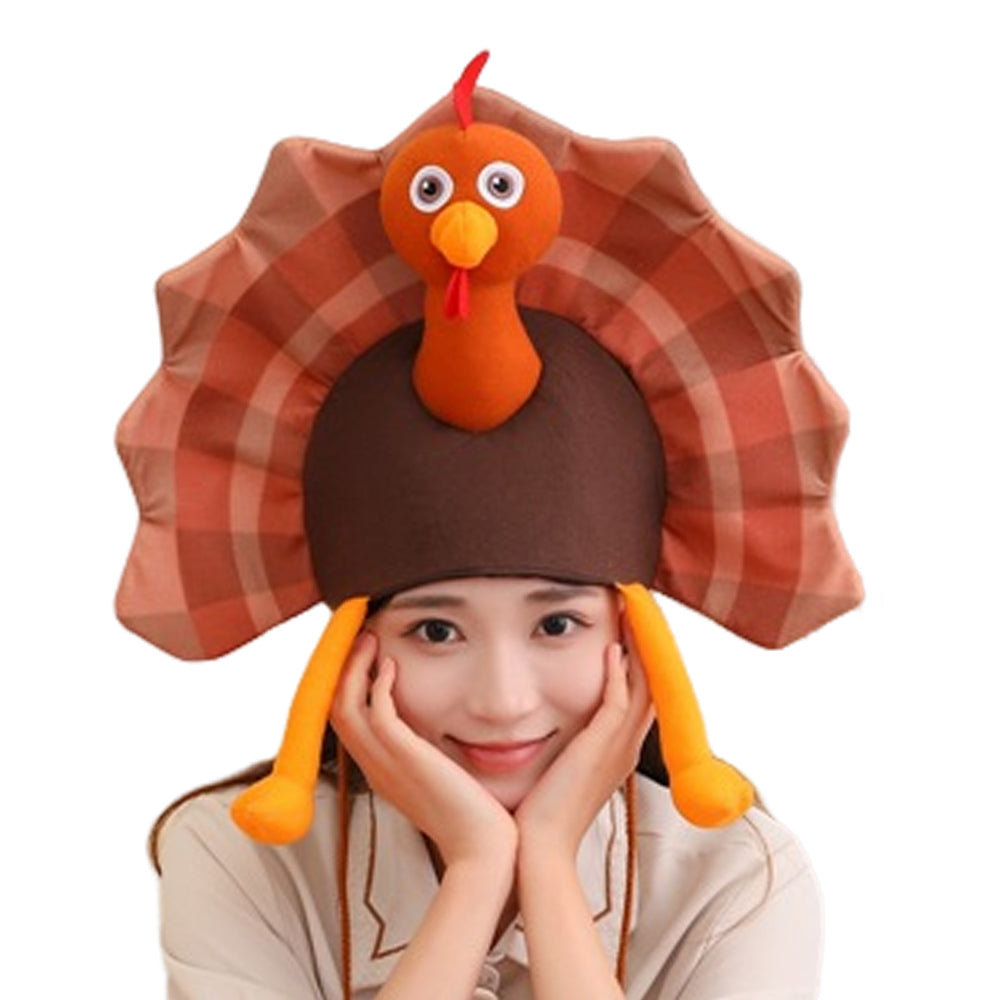Truthahn-Cosplay-Hut – Halloween- und Karnevalskostüm-Accessoires