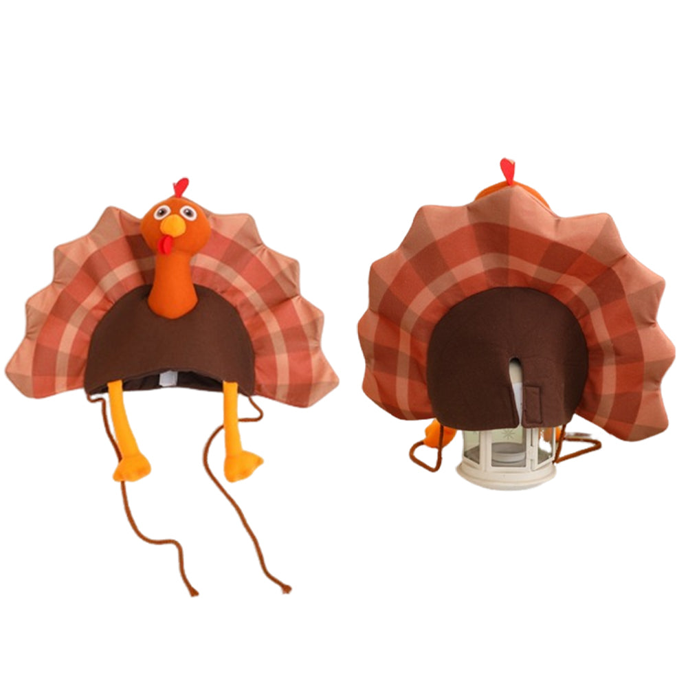 Truthahn-Cosplay-Hut – Halloween- und Karnevalskostüm-Accessoires