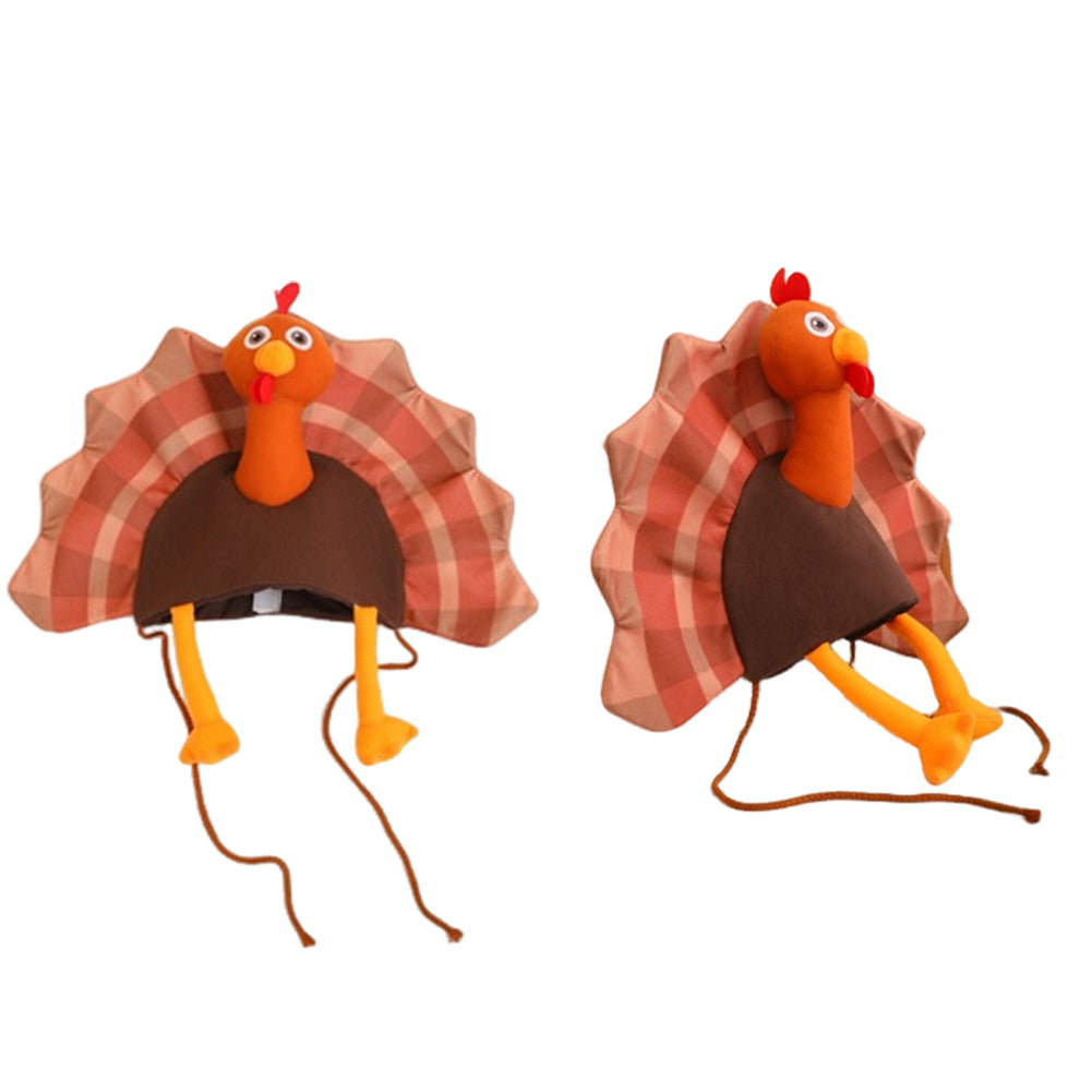 Truthahn-Cosplay-Hut – Halloween- und Karnevalskostüm-Accessoires