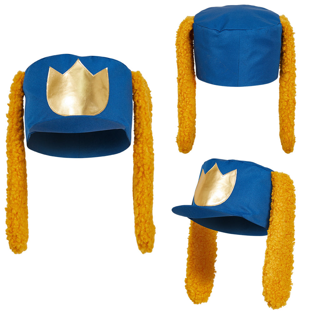 unisex Dog Man Cosplay Hut Mütze mit Ohr Kostüm Zubehör Outfits Halloween Karneval Anzug Hut Cosplay