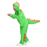 unisex Erwachsene Dinosaurier Jumpsuit Cosplay Kostüm Outfits Halloween Karneval Anzug