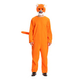 unisex Erwachsene Fuchs Jumpsuit Cosplay Kostüm Outfits Halloween Karneval Anzug
