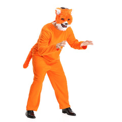 unisex Erwachsene Fuchs Jumpsuit Cosplay Kostüm Outfits Halloween Karneval Anzug