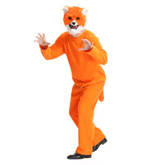 unisex Erwachsene Fuchs Jumpsuit Cosplay Kostüm Outfits Halloween Karneval Anzug