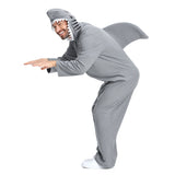 unisex Erwachsene Hai Jumpsuit Cosplay Kostüm Outfits Halloween Karneval Anzug