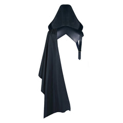 unisex Erwachsene Mittelalterlicher Halloween Stehkragen gebundener Schal Umhang mit Hut