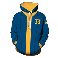 unisex Fallout Cosplay 33 Hoodie 3D Druck Sweatshirt mit Kapuze Streetwear Pullover Game