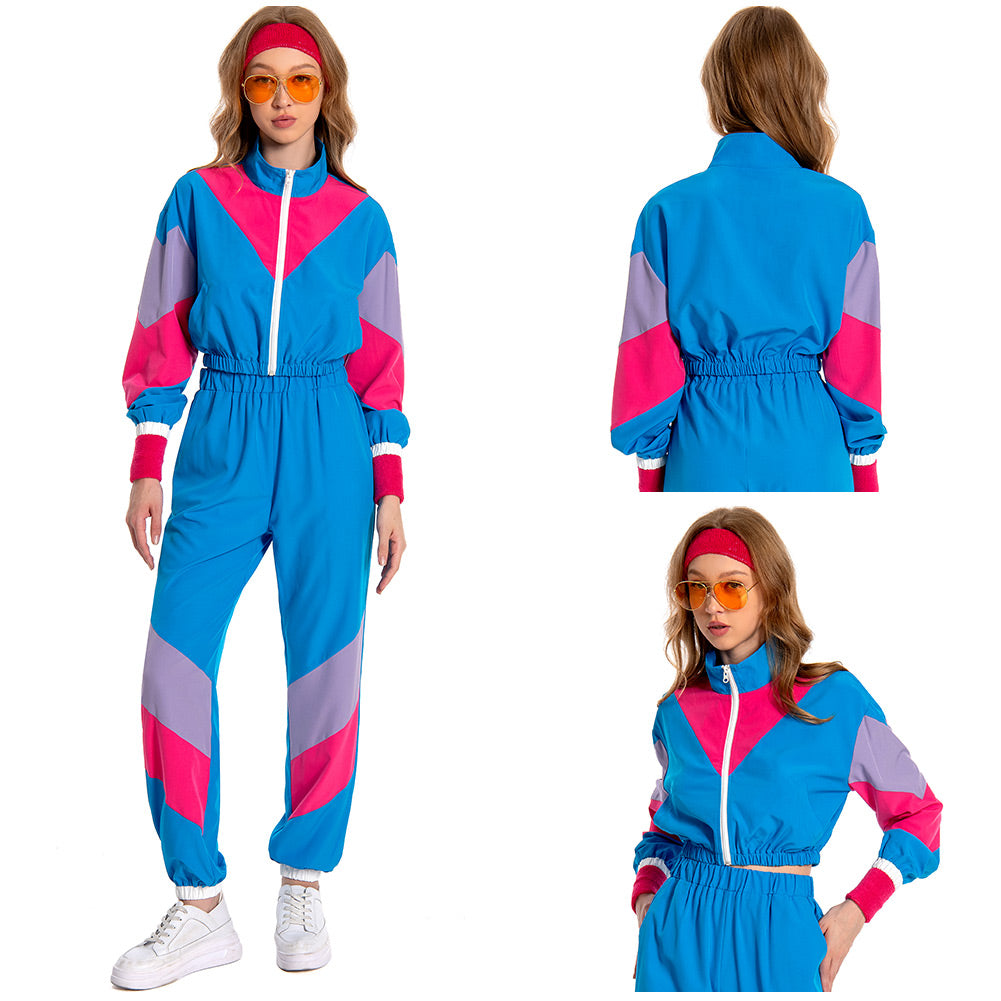 unisex Halloween Cosplay Cosplay Kostüm Outfits Halloween Karneval Anzug 80er Jahre Workout Kostüm Kostüm Outfit Set für Erwachsene