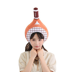 unisex Halloween Karneval Kostüm Zubehör Tennisschläger Hut Mütze Kopfbedeckung