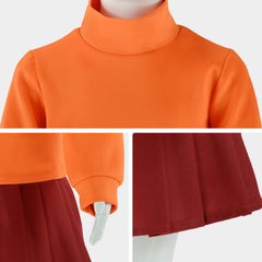 Velma Kinder Mädchen Cosplay Kostüm Outfits Halloween Karneval Anzug