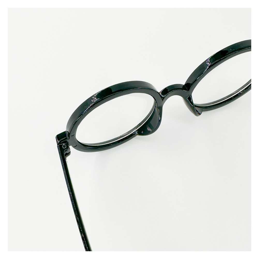 Vintage Runde Zauberer Brille mit weißen Gläsern Perfekt für Wizard Cosplay und Halloween Outfits