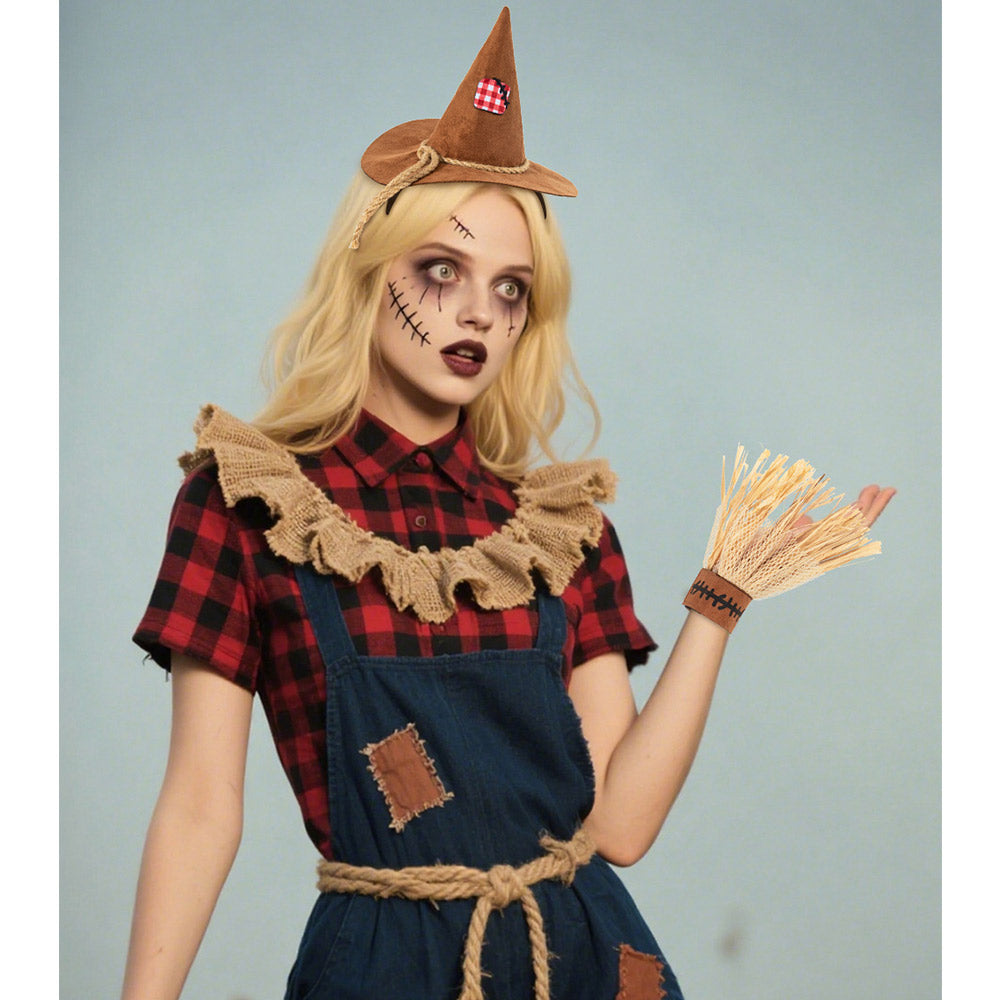 Vogelscheuche Cosplay Kostüm Halloween-Karnevalsparty-Anzug