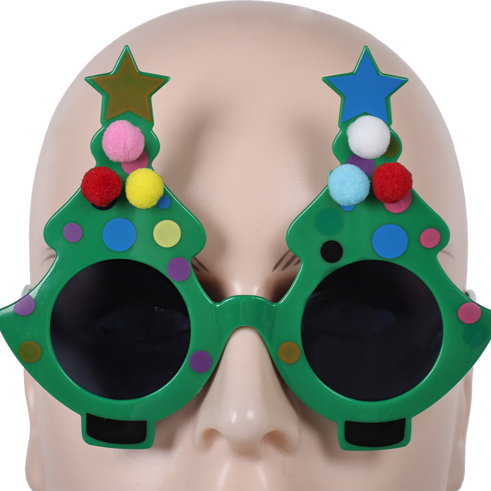 Weihnachtsbaum Brille Kunst der Clown Halloween Karneval Kostüm Zubehör cos