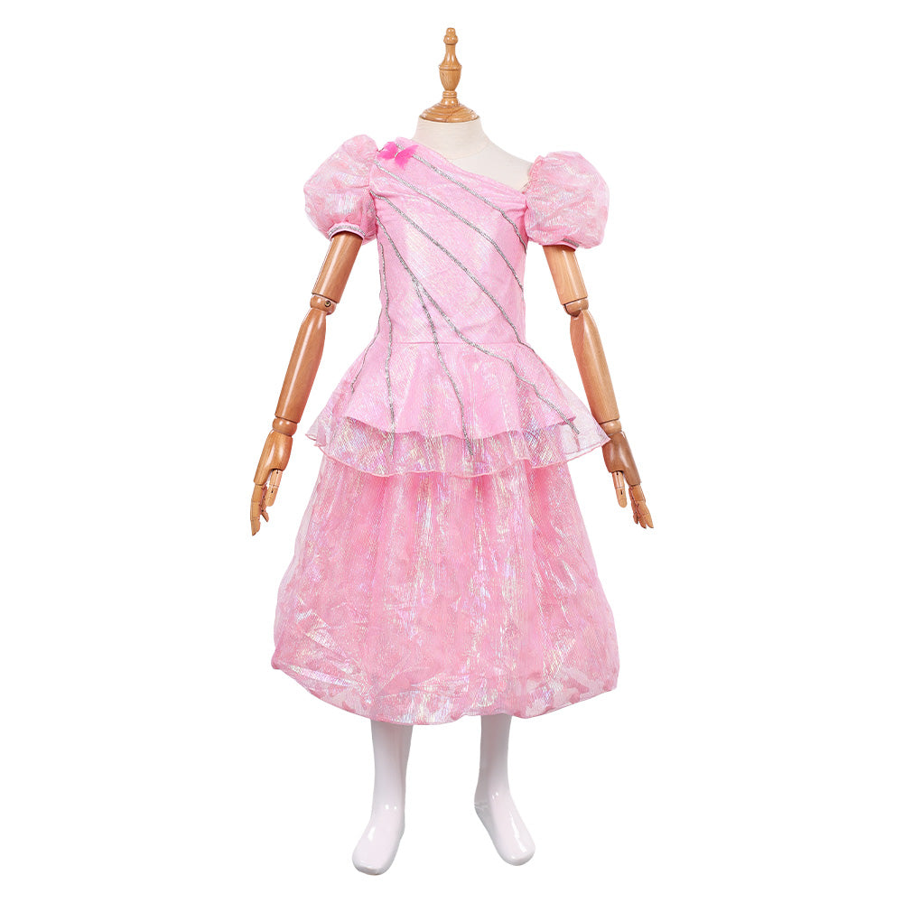 Wicked Kinder Mädchen rosa Glinda Kleid Cosplay Kostüm Halloween Karneval Anzug Party Kleid