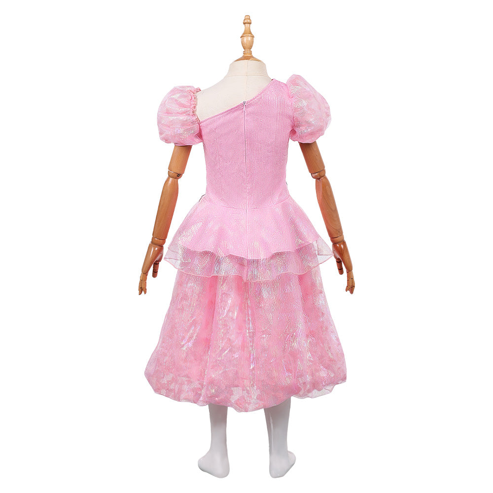 Wicked Kinder Mädchen rosa Glinda Kleid Cosplay Kostüm Halloween Karneval Anzug Party Kleid