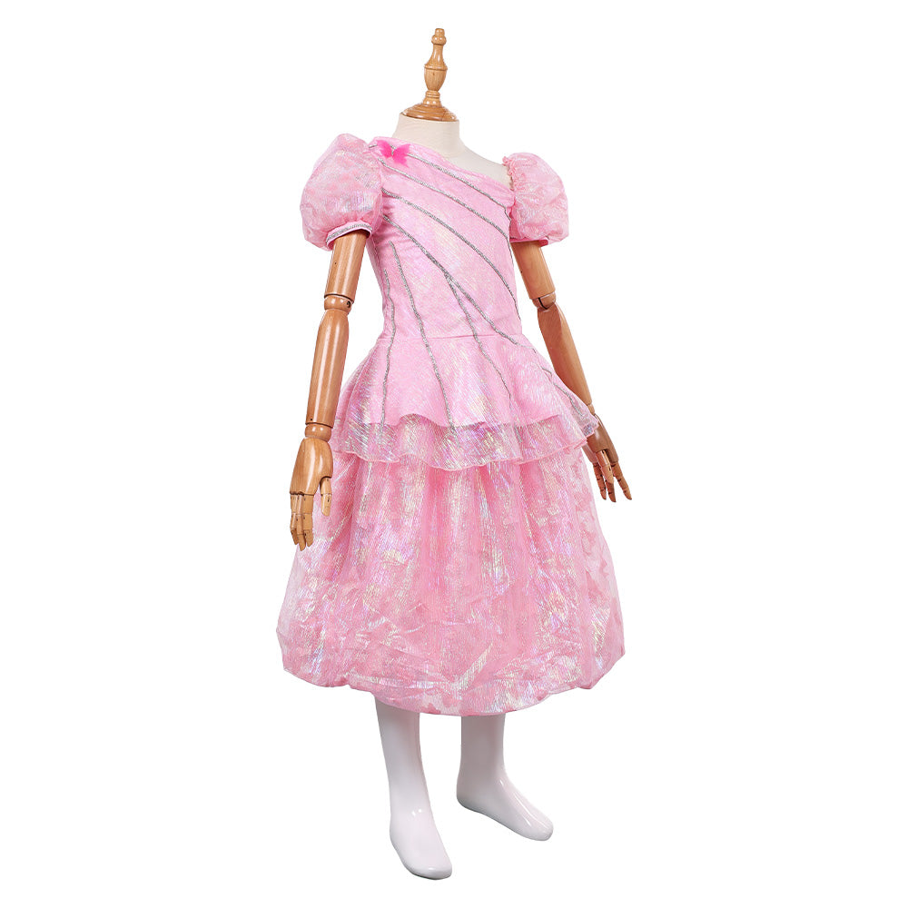 Wicked Kinder Mädchen rosa Glinda Kleid Cosplay Kostüm Halloween Karneval Anzug Party Kleid