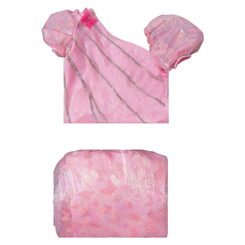 Wicked Kinder Mädchen rosa Glinda Kleid Cosplay Kostüm Halloween Karneval Anzug Party Kleid