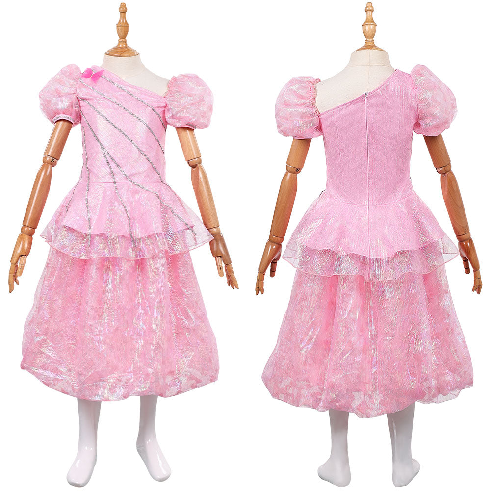 Wicked Kinder Mädchen rosa Glinda Kleid Cosplay Kostüm Halloween Karneval Anzug Party Kleid