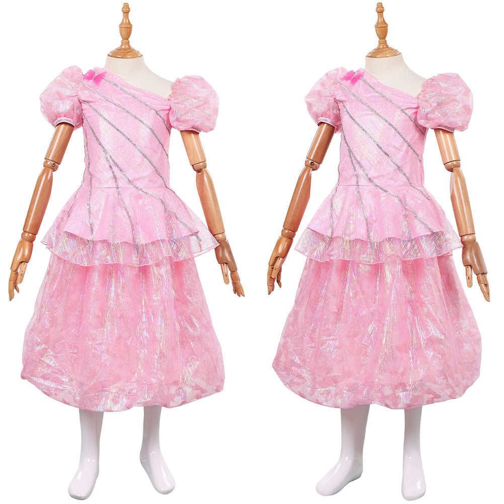 Wicked Kinder Mädchen rosa Glinda Kleid Cosplay Kostüm Halloween Karneval Anzug Party Kleid