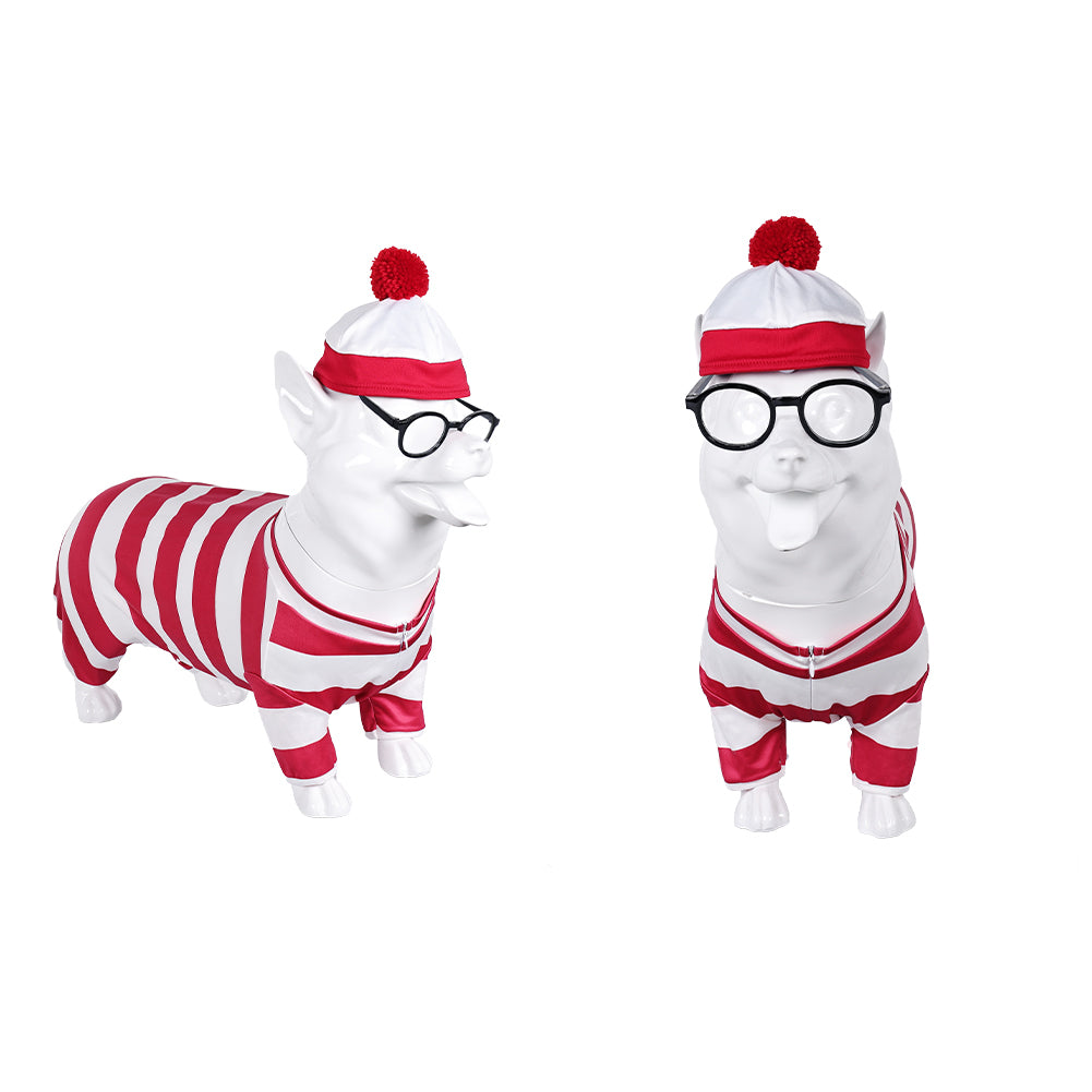 Wo ist Walter Hundekleidung Willy der Hund Cosplay Kostüm Outfits Halloween Karneval Anzug
