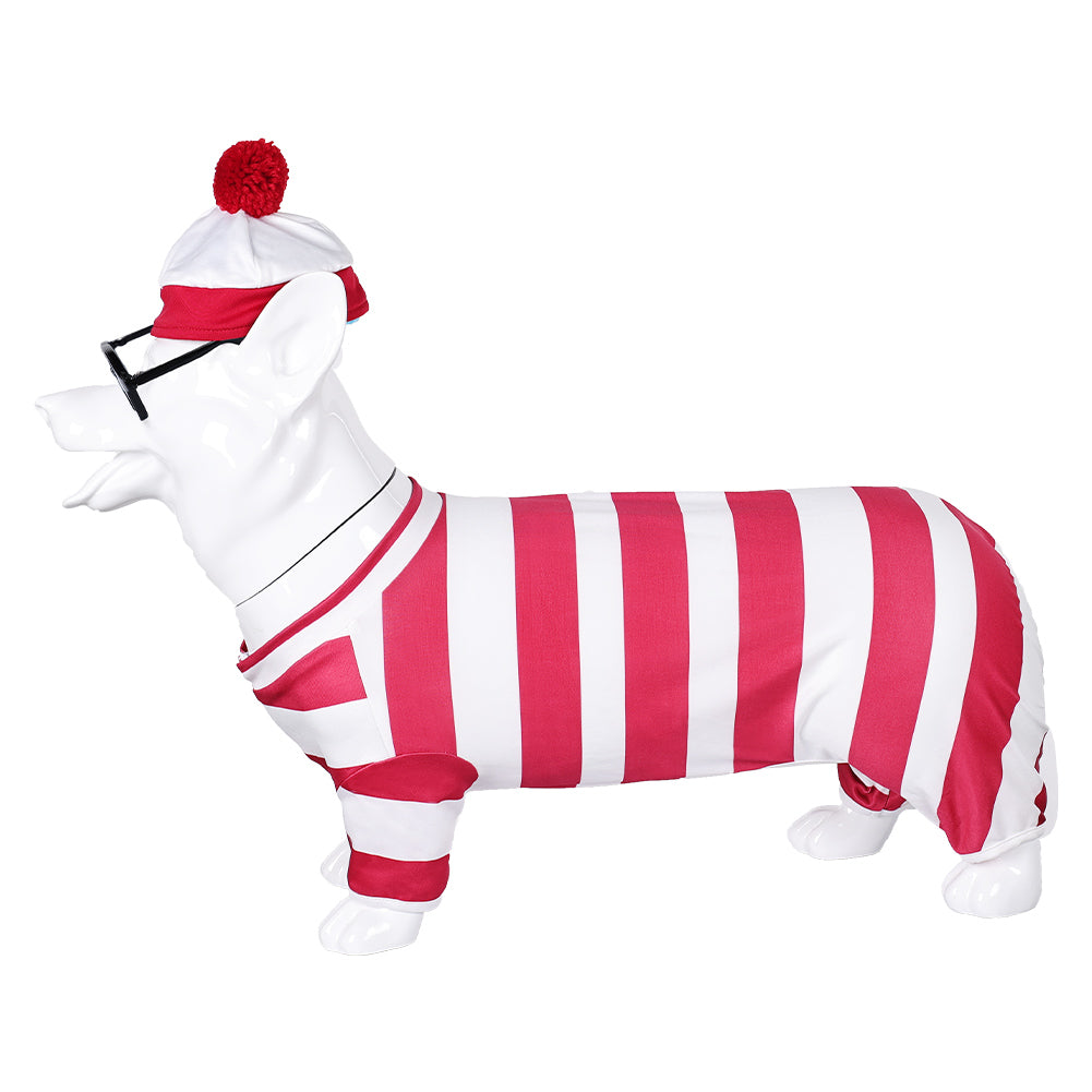 Wo ist Walter Hundekleidung Willy der Hund Cosplay Kostüm Outfits Halloween Karneval Anzug