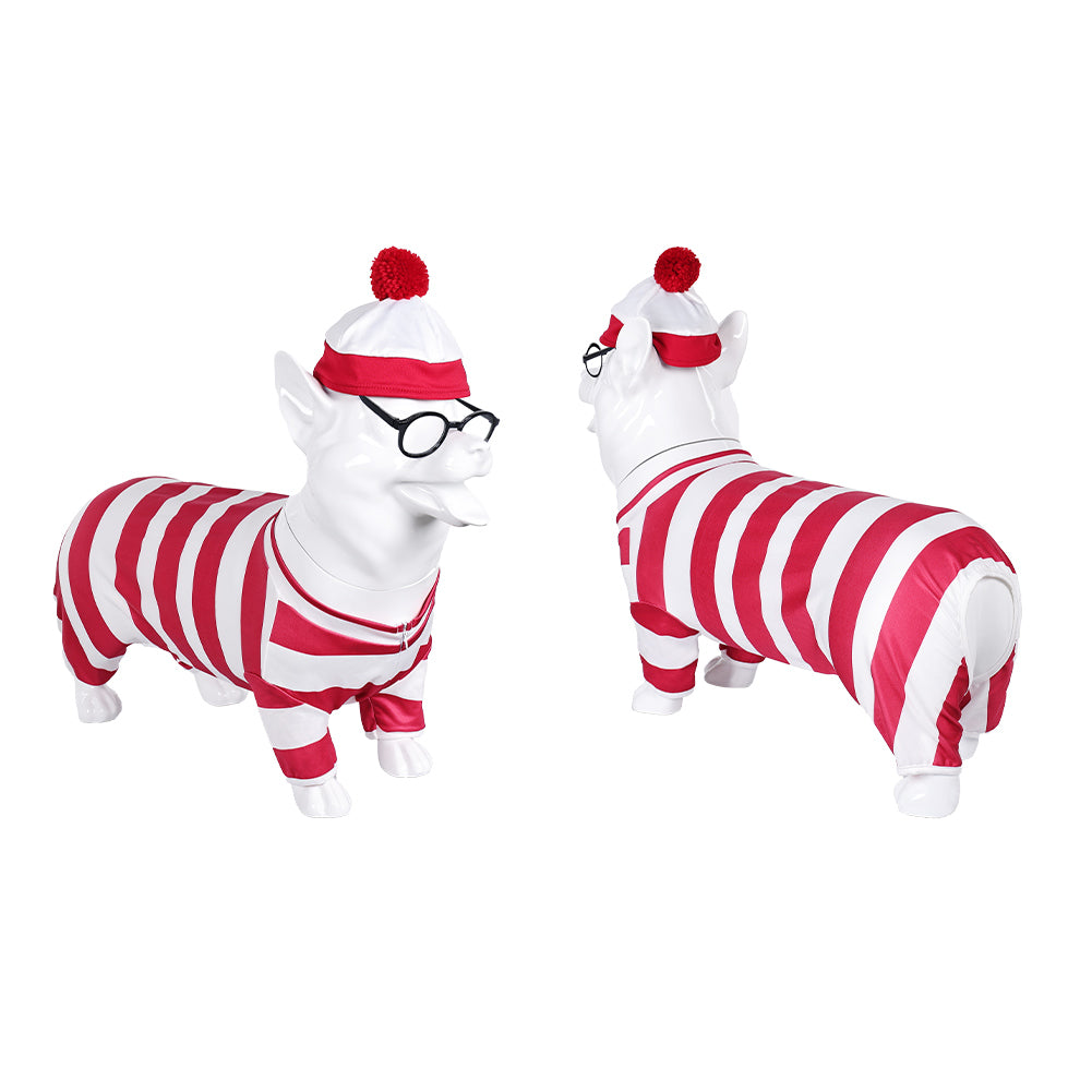 Wo ist Walter Hundekleidung Willy der Hund Cosplay Kostüm Outfits Halloween Karneval Anzug
