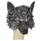 Wolf Set Maske Handschuhe Schwanz Cosplay Kostüm Outfits Halloween Karneval Anzug