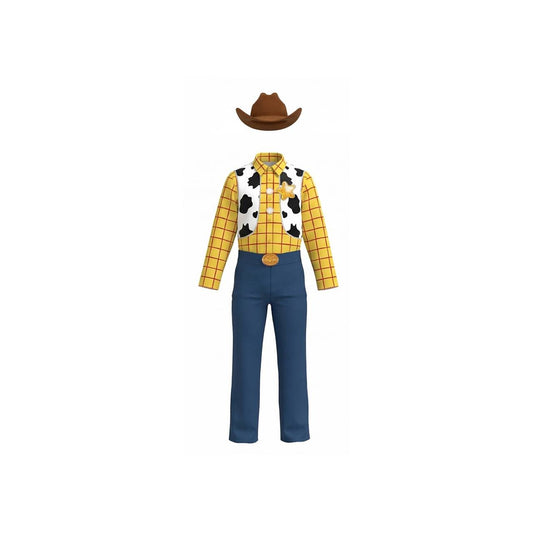 Toy S Kinder Mädchen Jessie Woody Cowboy Cowgirl Cosplay-Kostüm für Halloween, Karneval und Partys