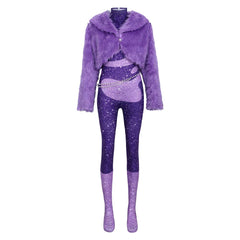 Zoomania Kinder Mädchen Gazelle lila Cosplay Kostüm Halloween Karneval Party Anzug