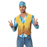 Erwachsene 70er Hippie Cosplay Kostüm Retro Disco Outfits Halloween Karneval Set