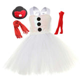 Kinder Mädchen Weihnachten Schneemann Tutu Kleid Cosplay Kostüm Outfits Halloween Karneval Party weihnachtskleid