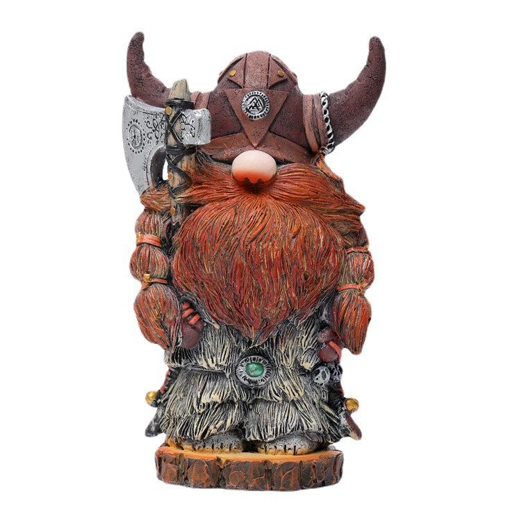 Viking Wichtel basteln Stehende Tischdekoration Puppe
