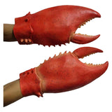 1 Paar Krabben Hummerscheren Handschuhe Stirnband Mütze Cosplay Funny Party Latex Neuheit Spielzeug Handschuhe