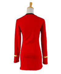 Star Trek TNG Kleid Uniform Cosplay Kostüm Karneval Fasching Party Rot & Blau & Gelb Erwachsene
