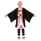 Mädchen Demon Slayer Kimetsu no Yaiba Nezuko Kostüm Kimono