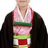 Mädchen Demon Slayer Kimetsu no Yaiba Nezuko Kostüm Kimono