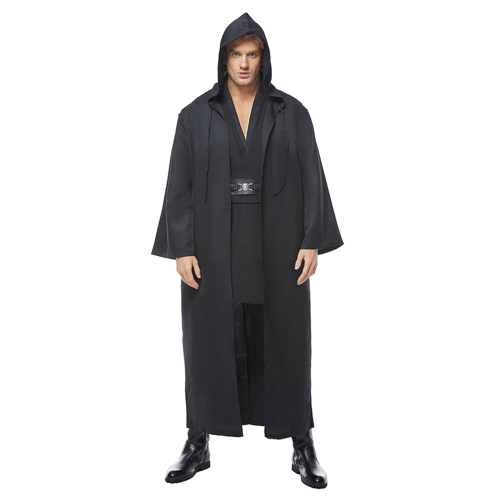 Kinder Herren Umhang Anakin Skywalker Schwarz Mantel Cosplay Kostüm Umhang