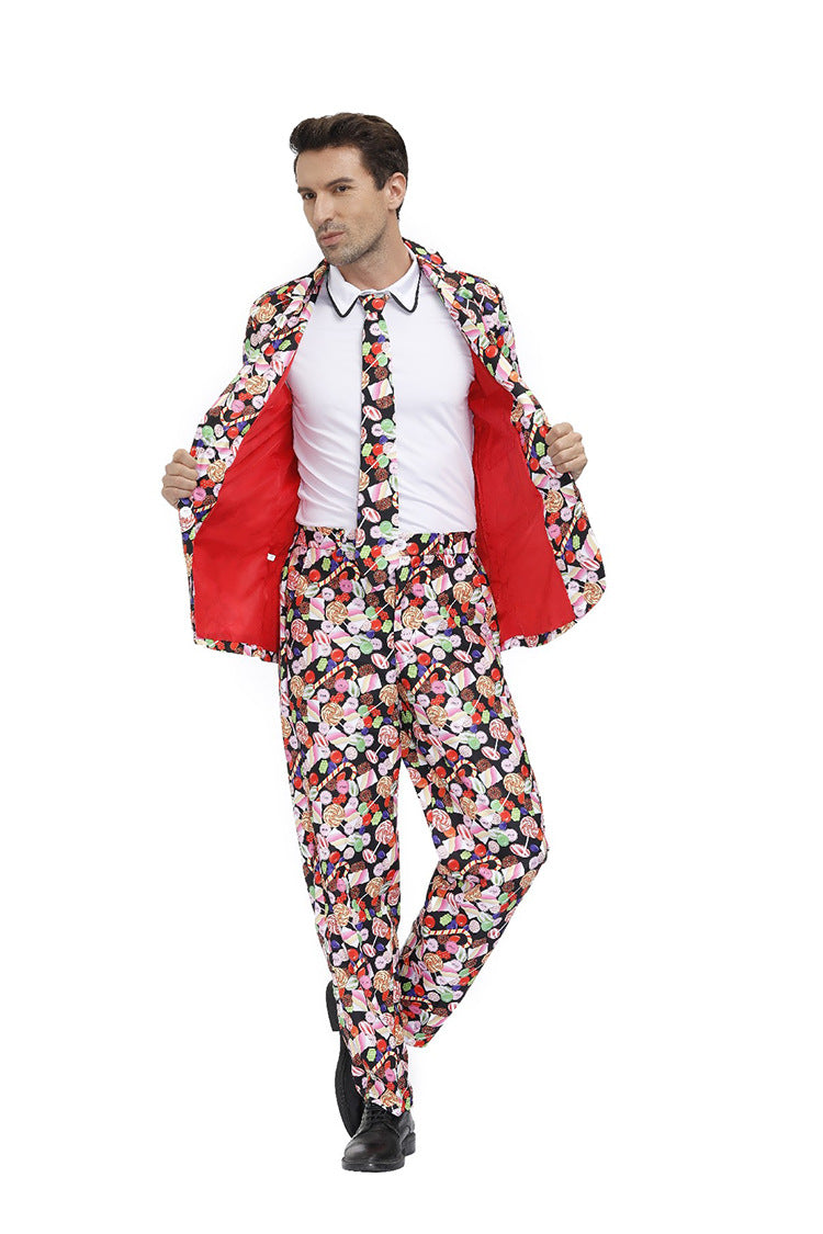 Konfetti Anzug Süßigkeit Candy Karneval Outfits