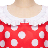 Kinder Mädchen Polka dots Cosplay Kostüm Outfits Halloween Karneval Party Anzug Kleid