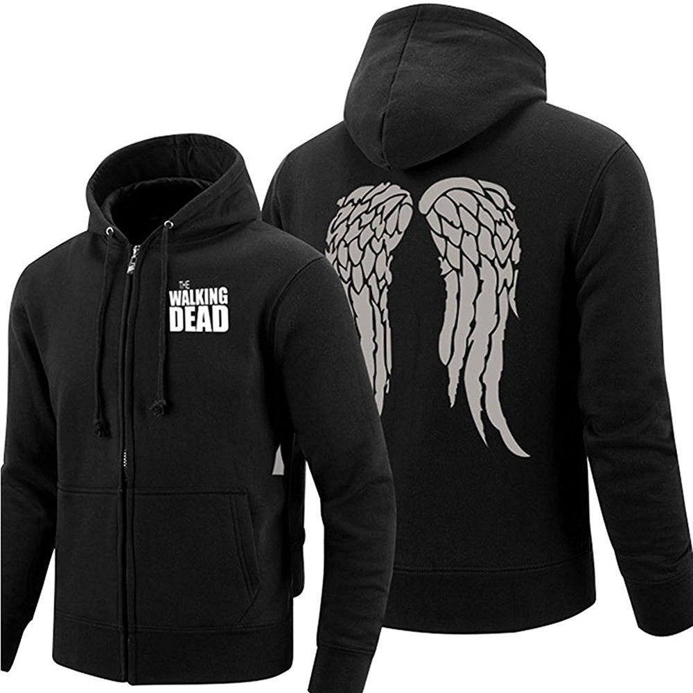 The Walking Dead Flügel Jacke Hoodie Kapuzenpullover Cosplay Kostüm Unisex Sport Herren