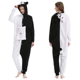 Danganronpa Monokuma Schlafenanzug Pajama Erwachsene Sleepwear Pyjamas für Alltag