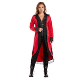 Halloween Damen victorianische Smoking-Jacke Frack Steampunk Jacke
