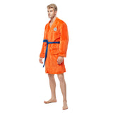 Bademantel Dragon Ball Cosplay Son Goku Kostüm Schlafanzug Plüsche Robe Mantel Erwachsene Pajamas