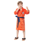 Bademantel Dragon Ball Cosplay Son Goku Kostüm Schlafanzug Plüsche Robe Mantel Erwachsene Pajamas